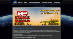 Desktop Screenshot of kimbleelectric.com